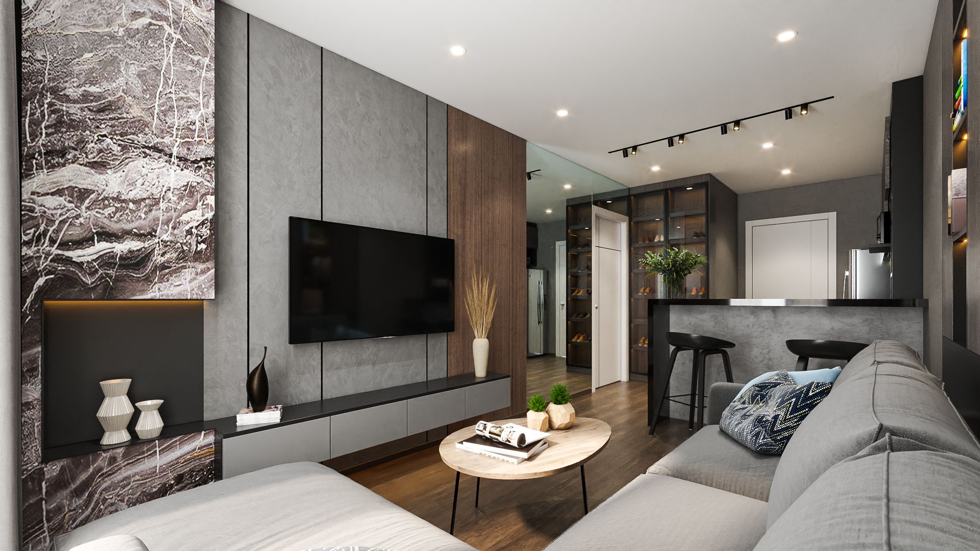 ผลงาน 3D Perspective Interior งานตกแต่งภายใน