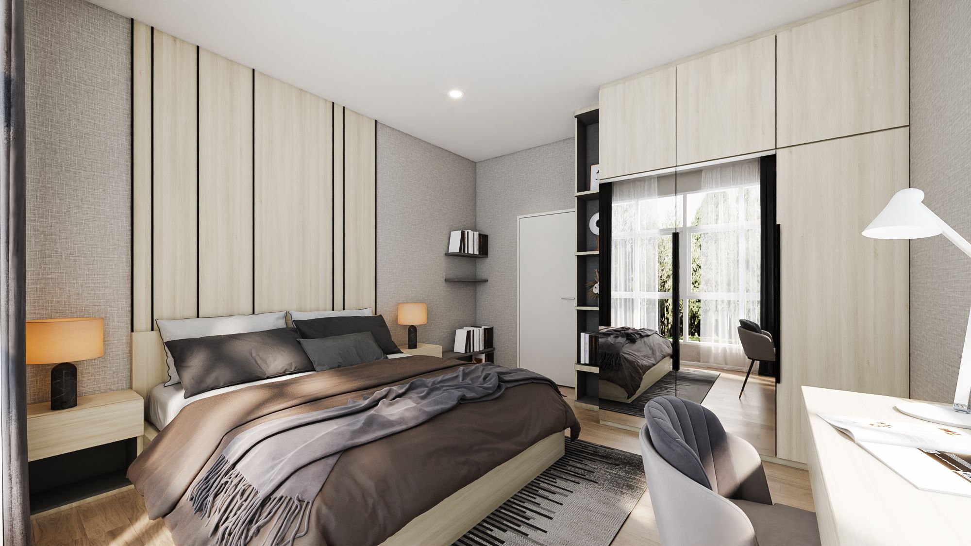 ผลงาน 3D Perspective Interior งานตกแต่งภายใน
