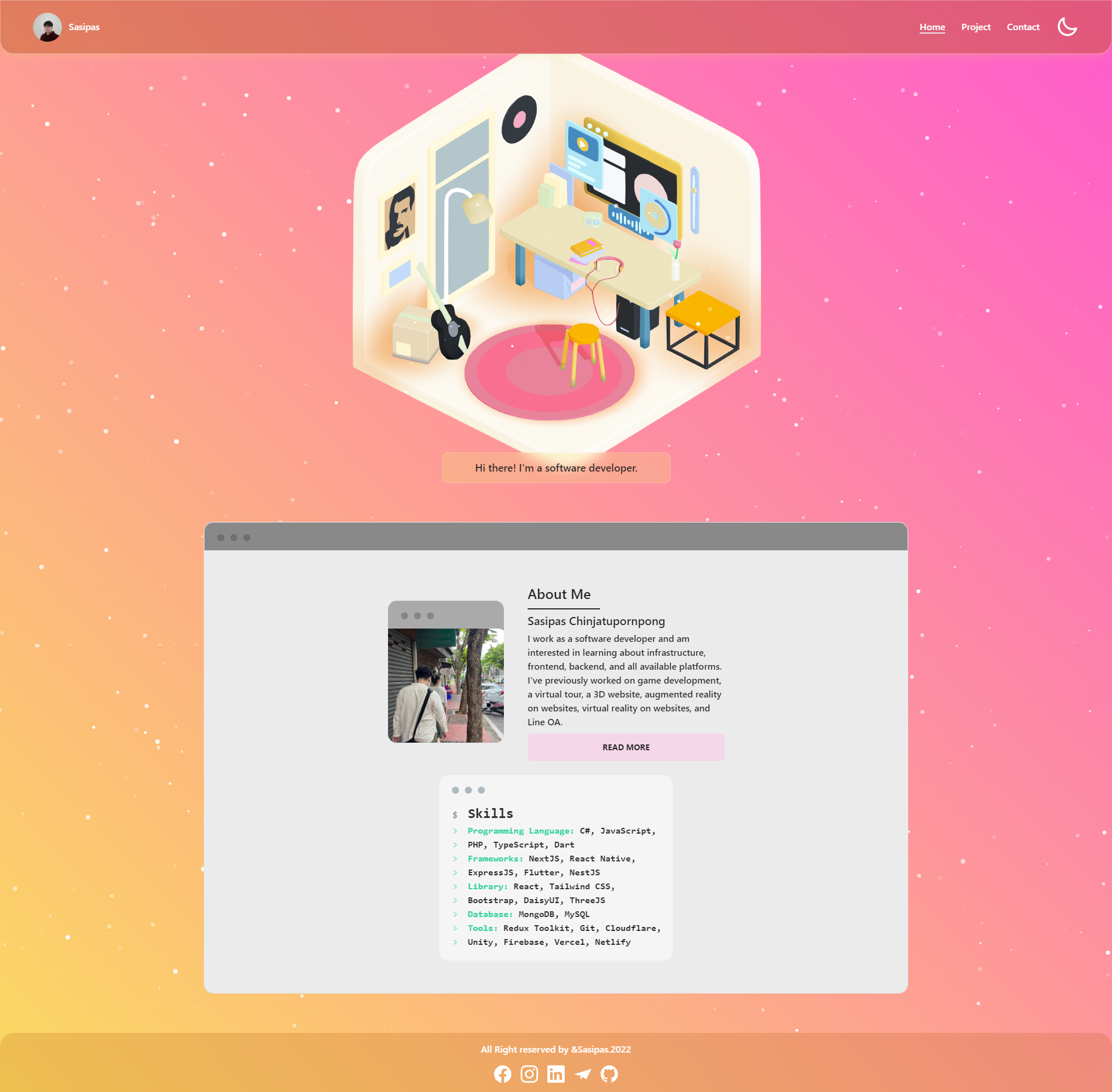 ผลงาน Website Portfolio